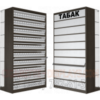 Торговый шкаф для сигарет десять складных створок с интегрированной стеклянной витриной